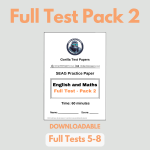 DOWNLOADABLE – Full Test Pack 2 (Full Test Papers 5-8) With Answers & Worked Solutions