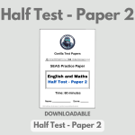 DOWNLOADABLE – Half Test 2 – Paper, Answers, Worked Solutions and Answer Sheet