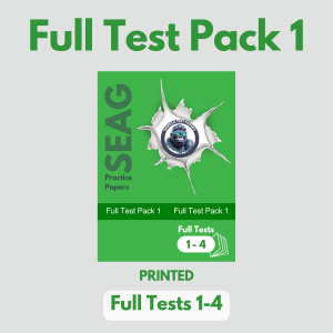 PRINTED - Full Test Pack 1 (Full Test Papers 1-4) With Answers & Worked Solutions