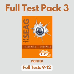 PRINTED - Full Test Pack 3 (Full Test Papers 9-12) With Answers & Worked Solutions