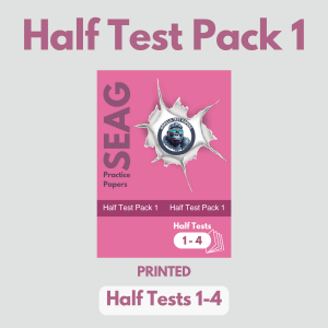 PRINTED - Half Test Pack 1 (Half Test Papers 1-4) With Answers & Worked Solutions