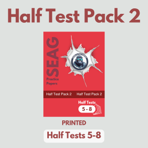 PRINTED - Half Test Pack 2 (Half Test Papers 5-8) With Answers & Worked Solutions